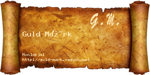 Guld Márk névjegykártya