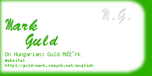 mark guld business card